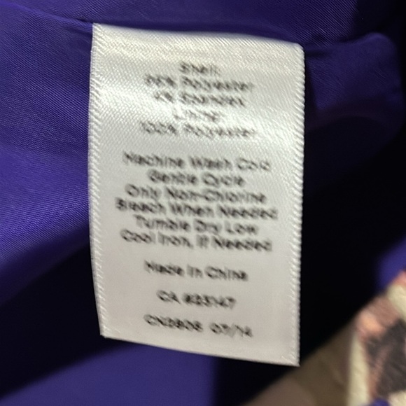 Talbots Floral Print Skirt with Matching Sash / Scarf Size 10 - EUC - Picture 5 of 6